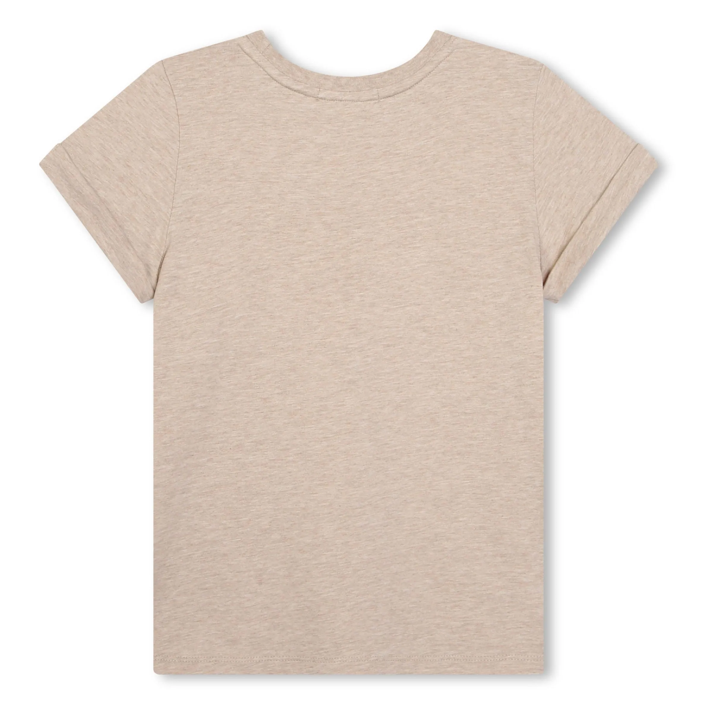 Beige Logo Print Cotton Shirt