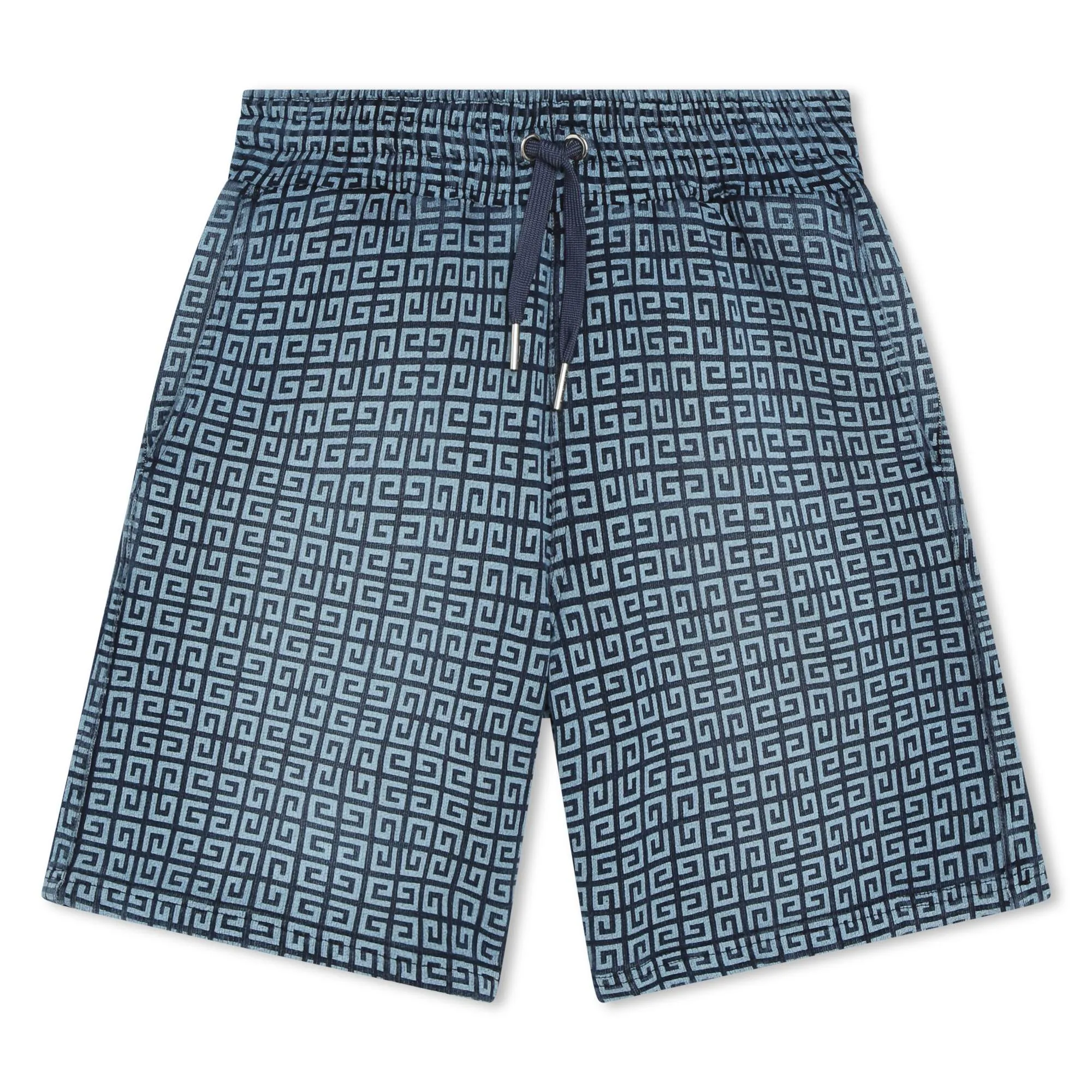Blue 4G Print Shorts