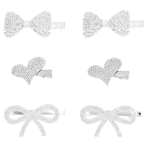 Crystal Bow, Heart, Butterfly Hair Clips
