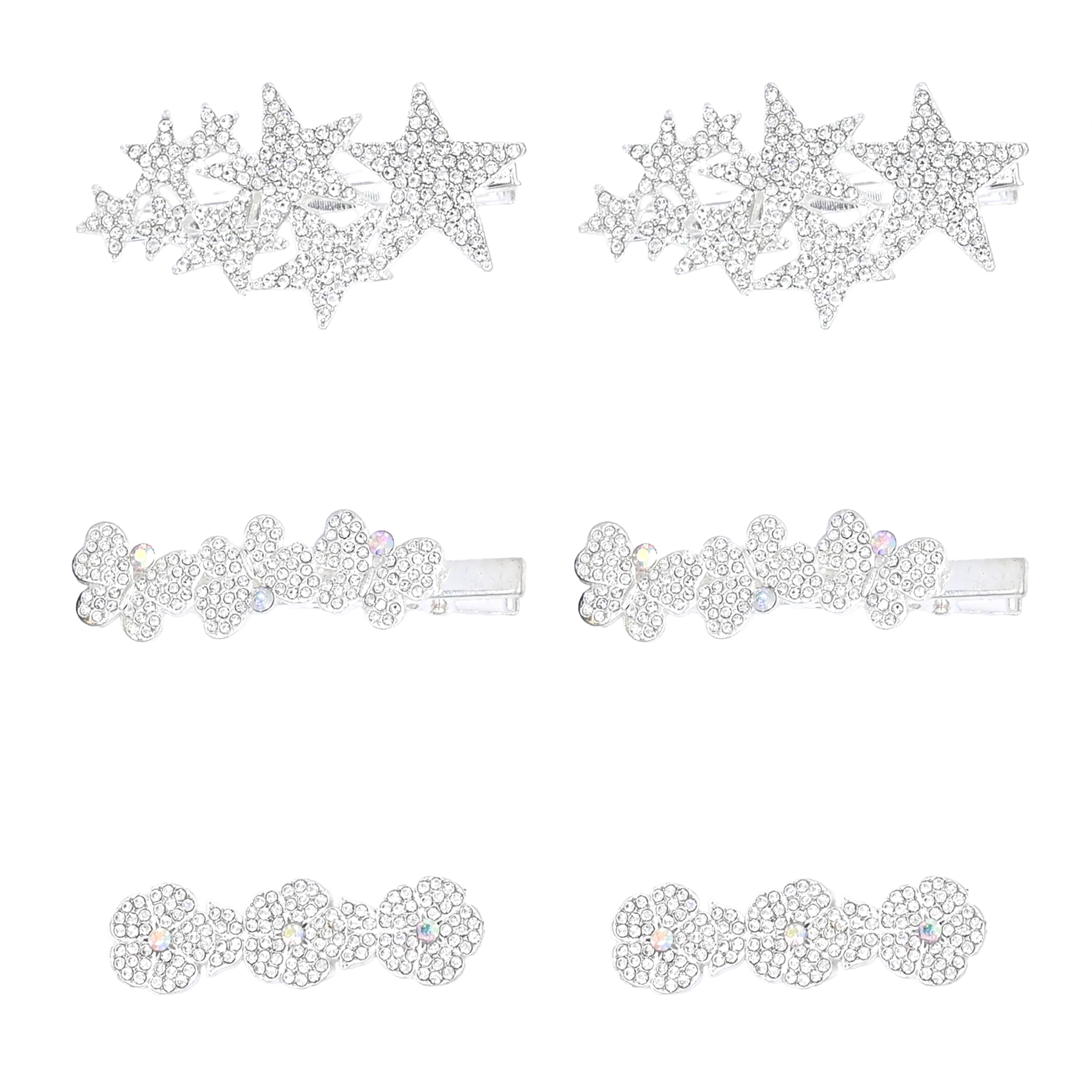 Crystal Star Butterfly and Flower Set