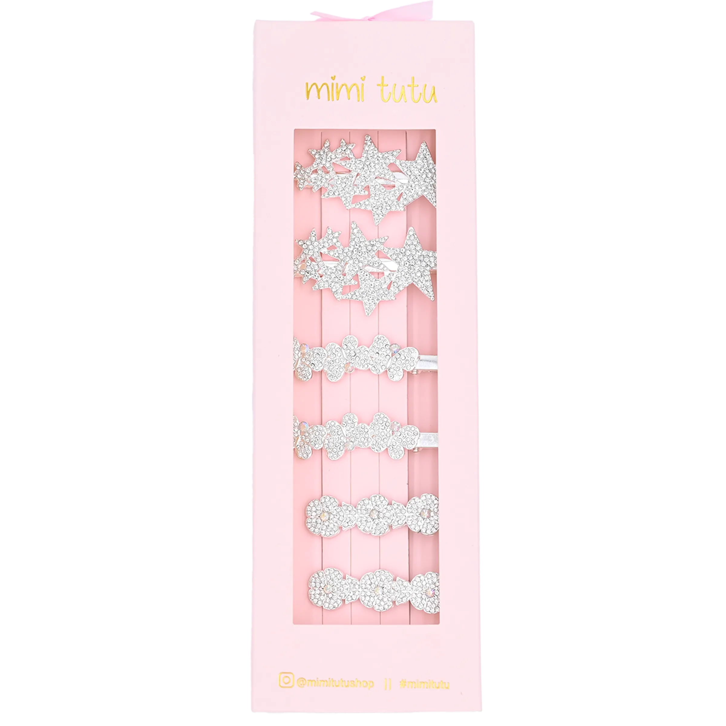 Crystal Star Butterfly and Flower Set