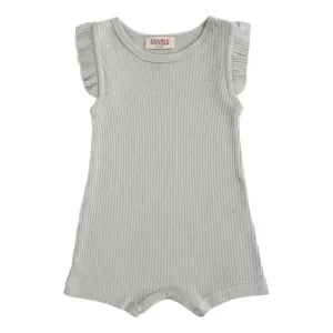 Green Sage Ruffle Modal Shortie