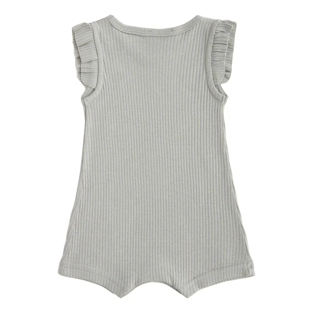 Green Sage Ruffle Modal Shortie