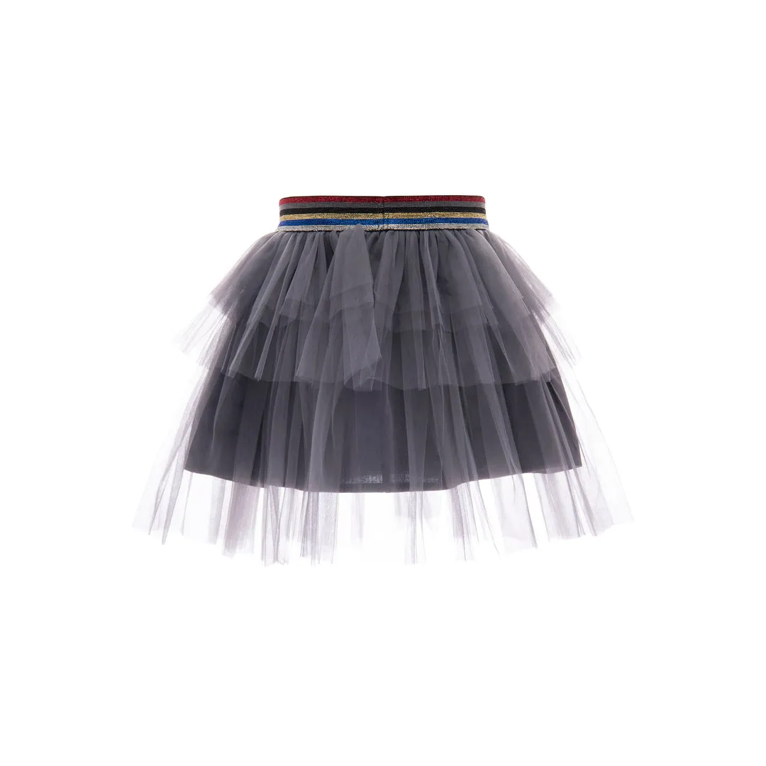 Grey Mini Tutu Skirt