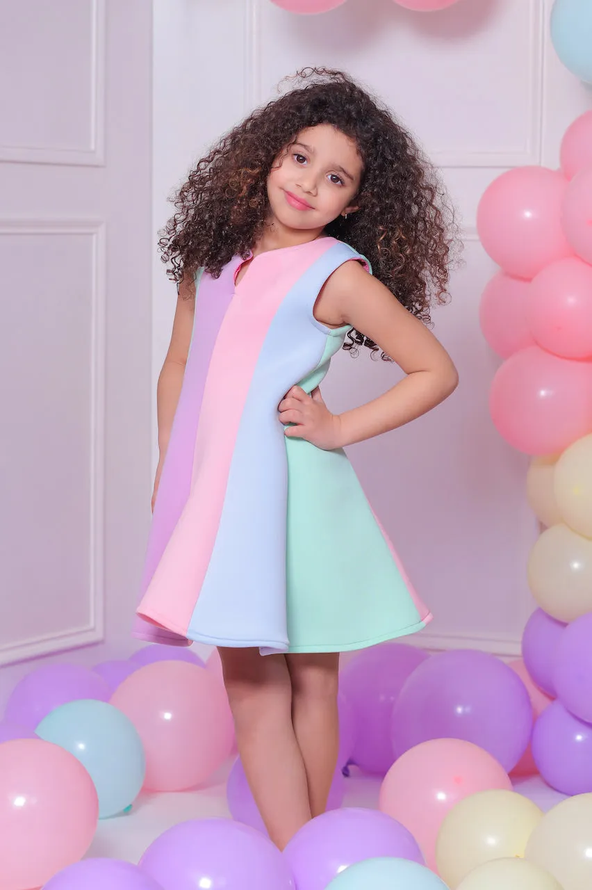 Multi Sophie Rainbow Striped Dress
