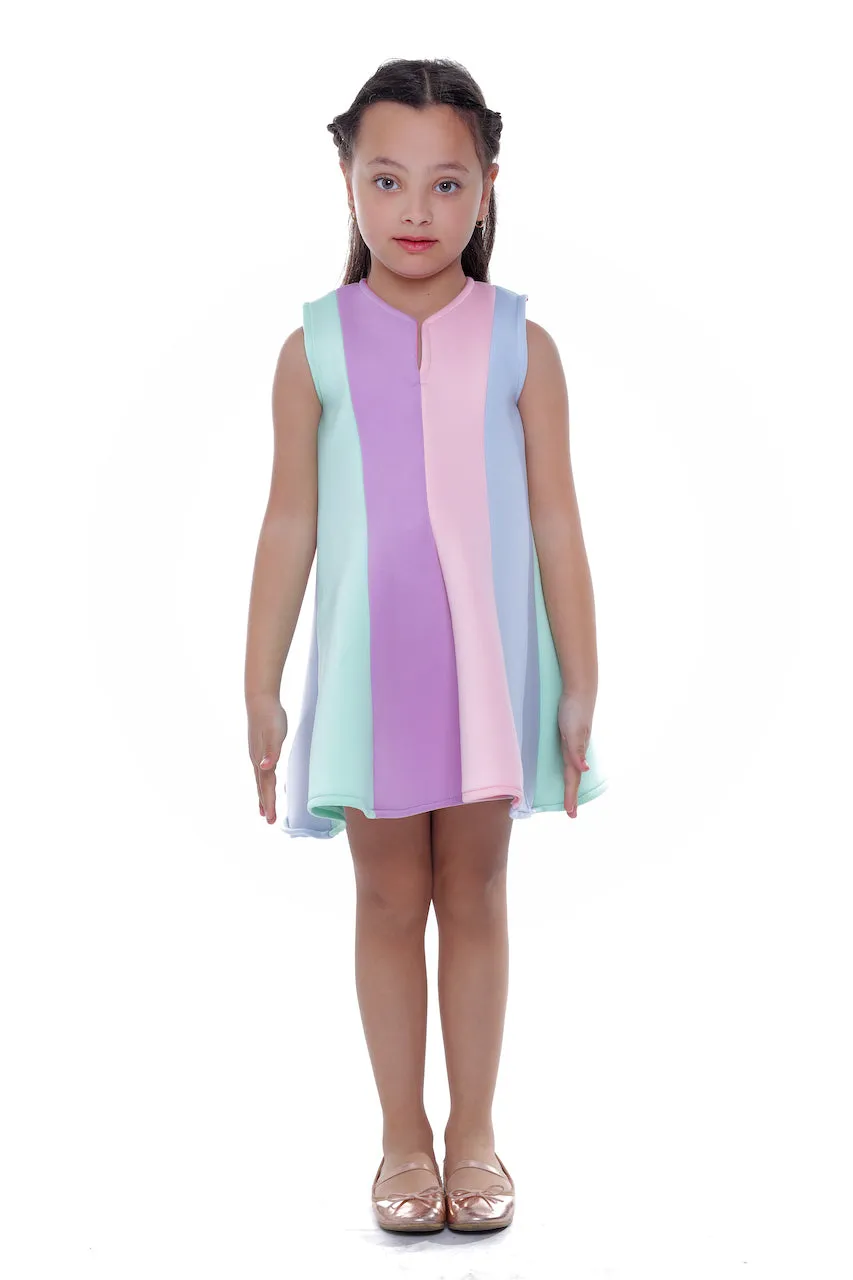 Multi Sophie Rainbow Striped Dress