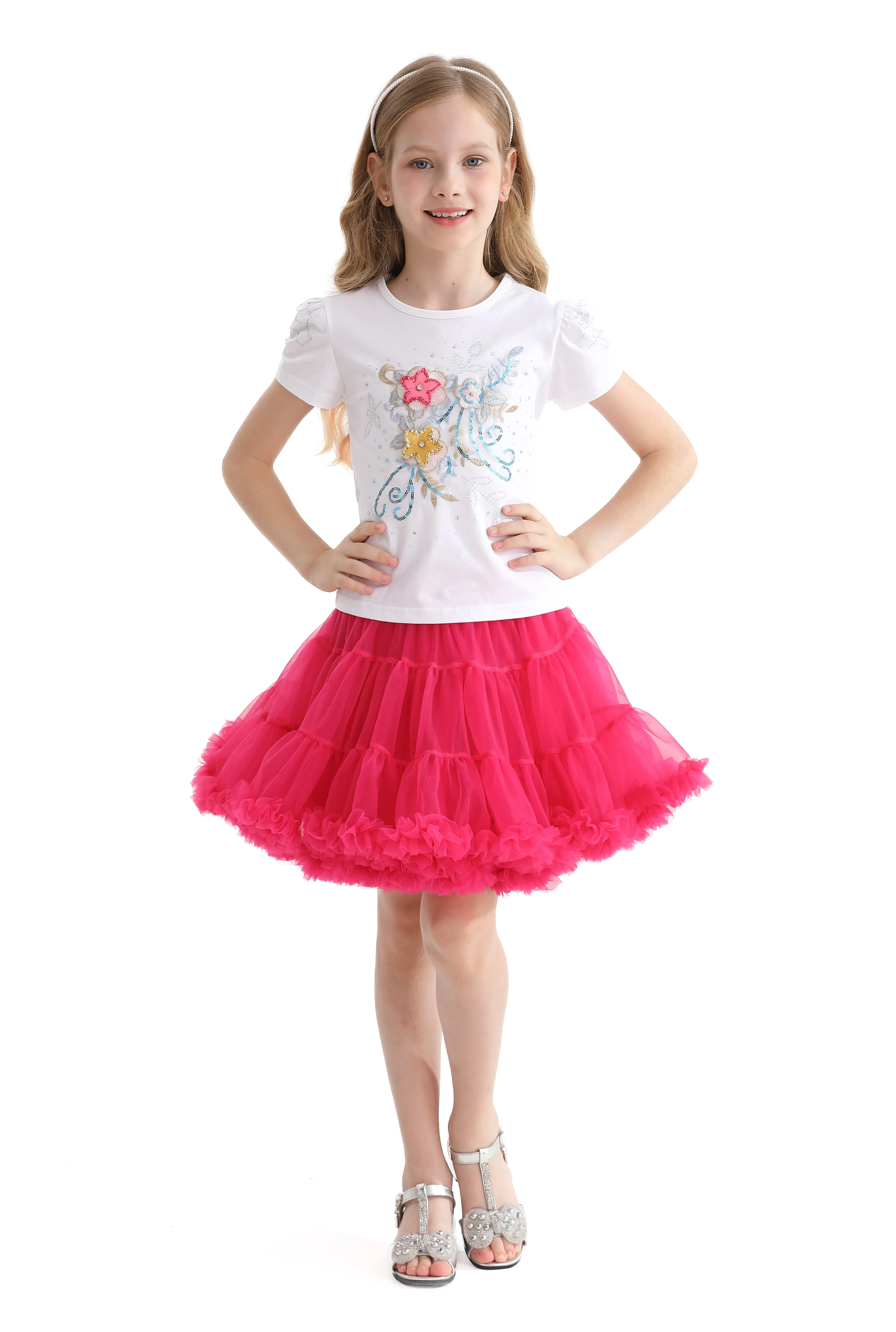 Multicolor Flora Flowers Skirt Outfit