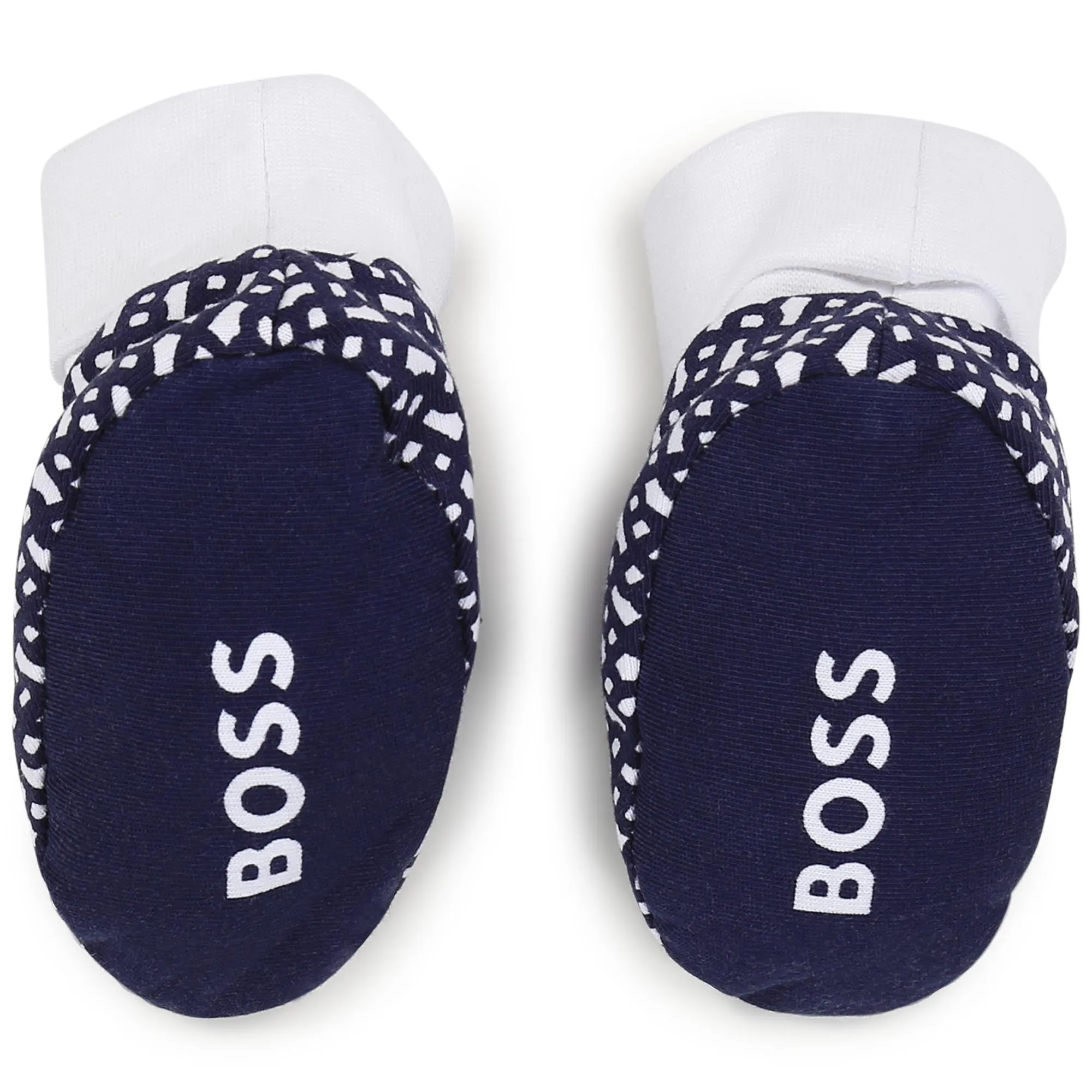 Navy Blue Hat and Booties Set