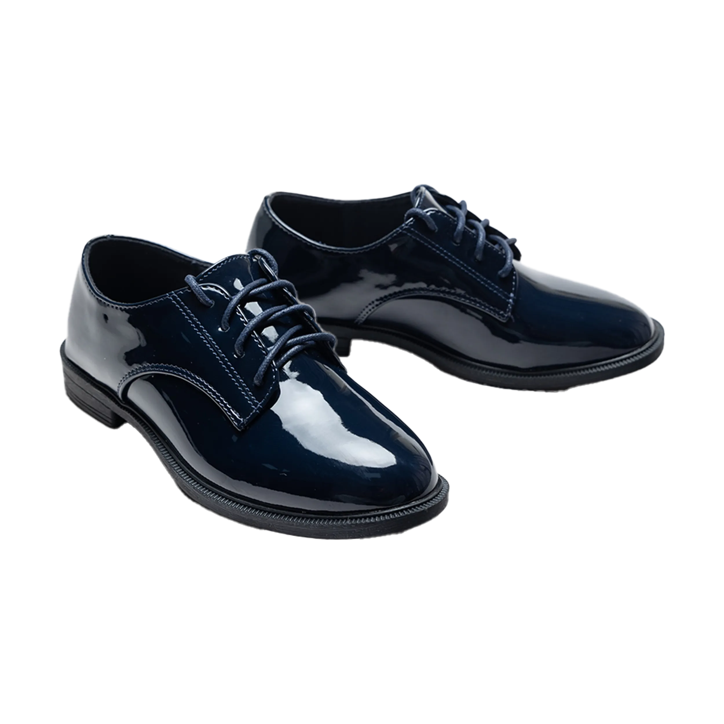 Navy Oxford Laced Dress Shoes
