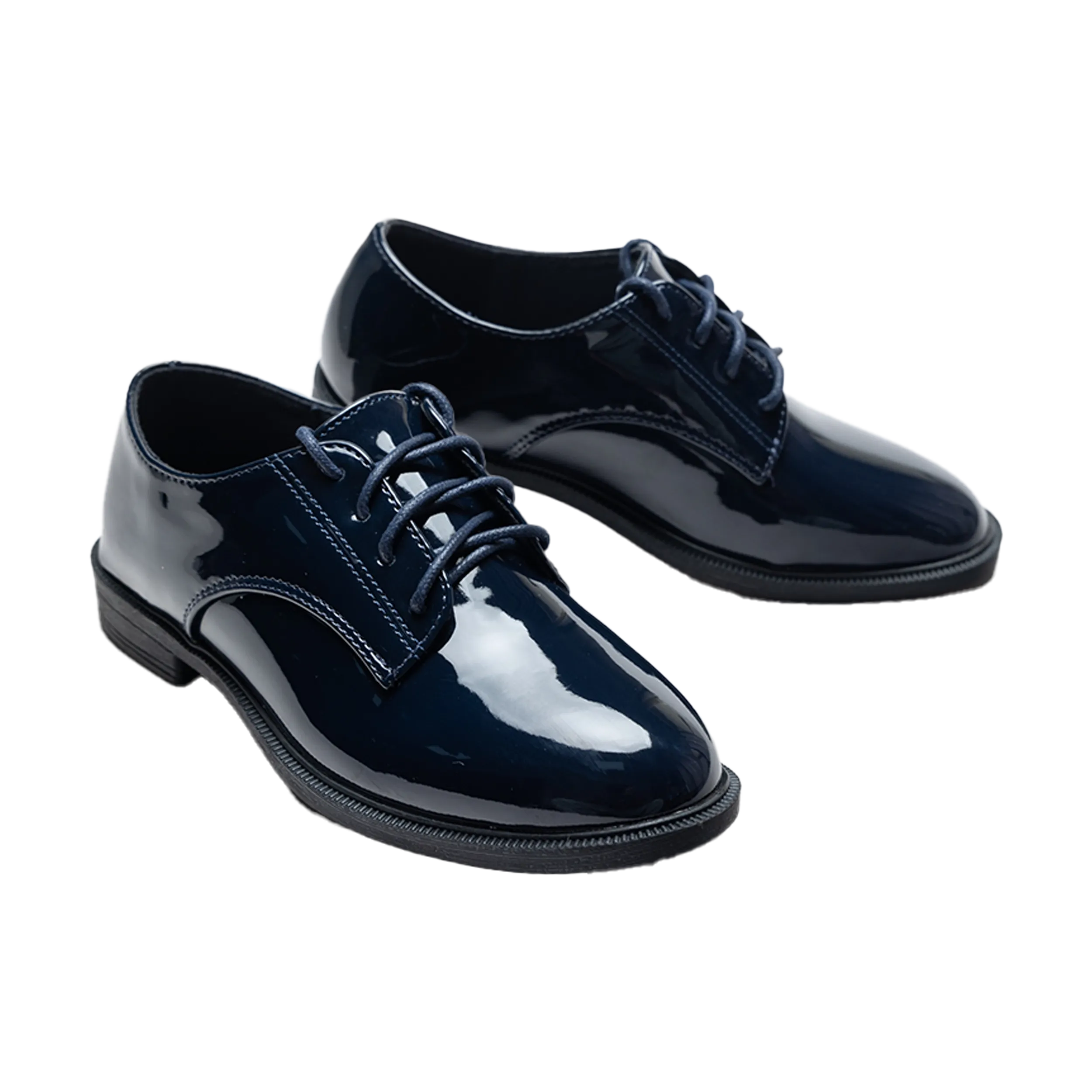 Navy Oxford Laced Dress Shoes