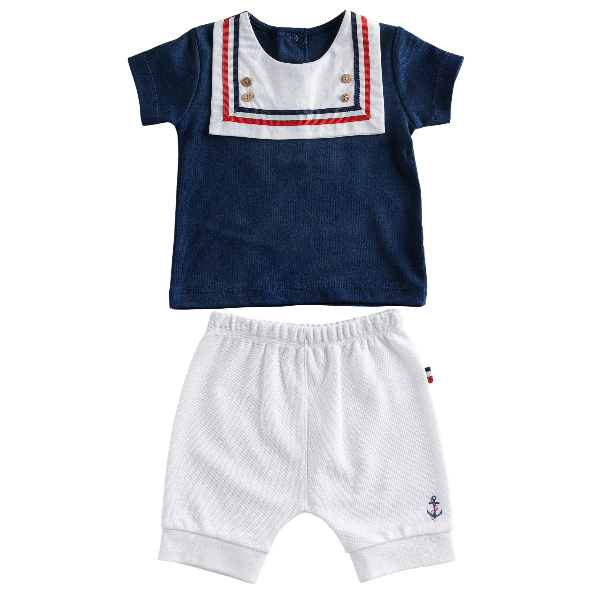 Navy Sailor Bear Summer Outfit
