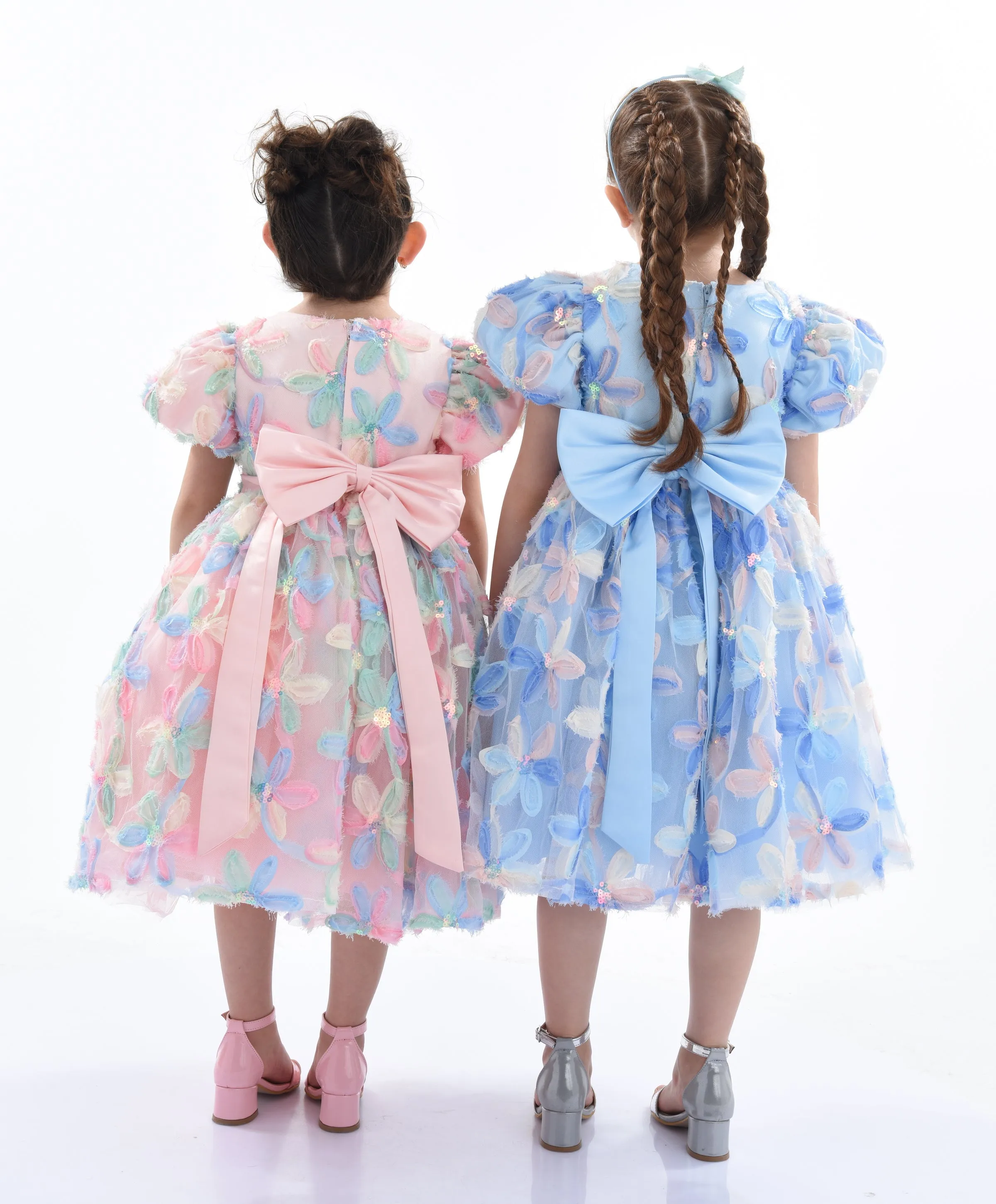 Peach Daisy Party Dress