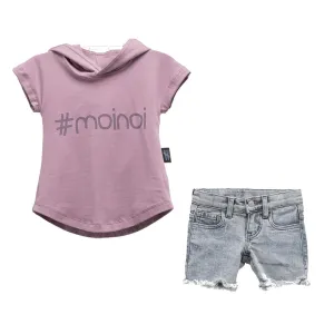 Purple Logo Hooded Outfit