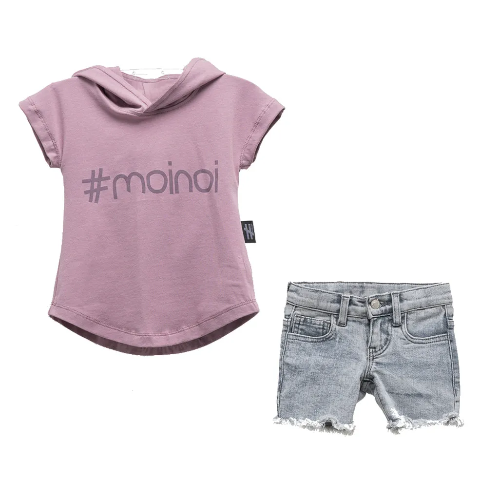 Purple Logo Hooded Outfit