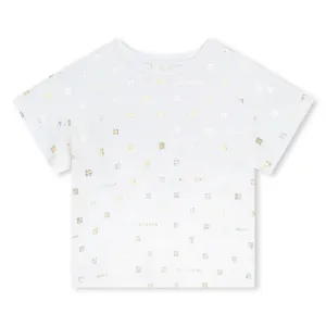 White All Over Logo Print T-Shirt
