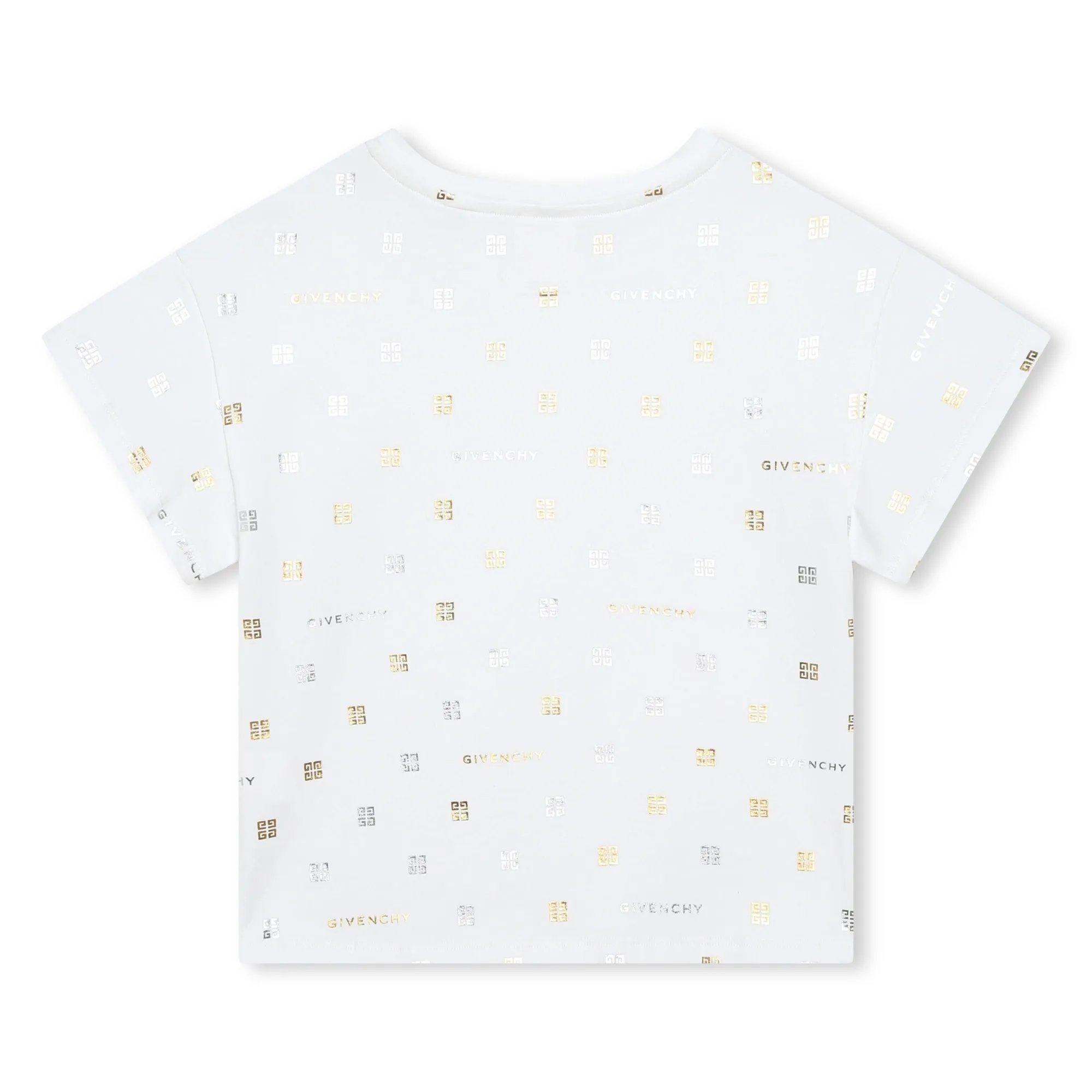 White All Over Logo Print T-Shirt