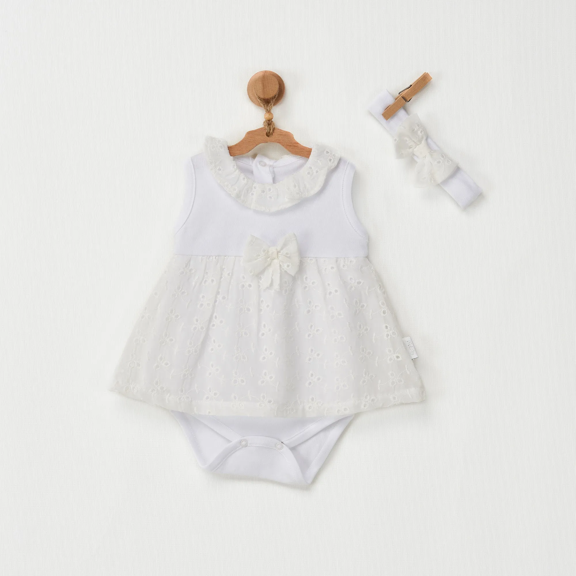 White Floral Street Sleeveless Dress
