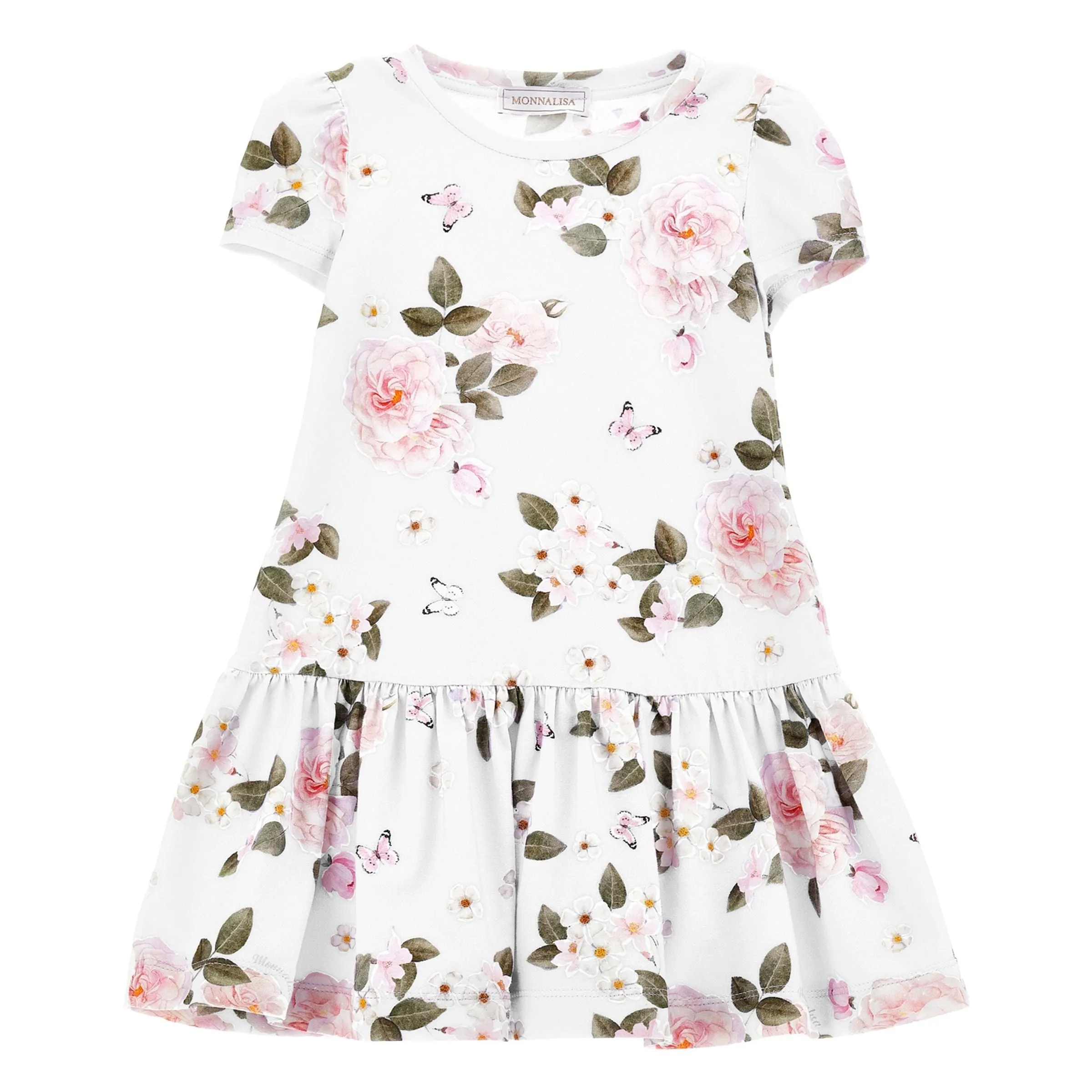 White Floral Teacup Dress