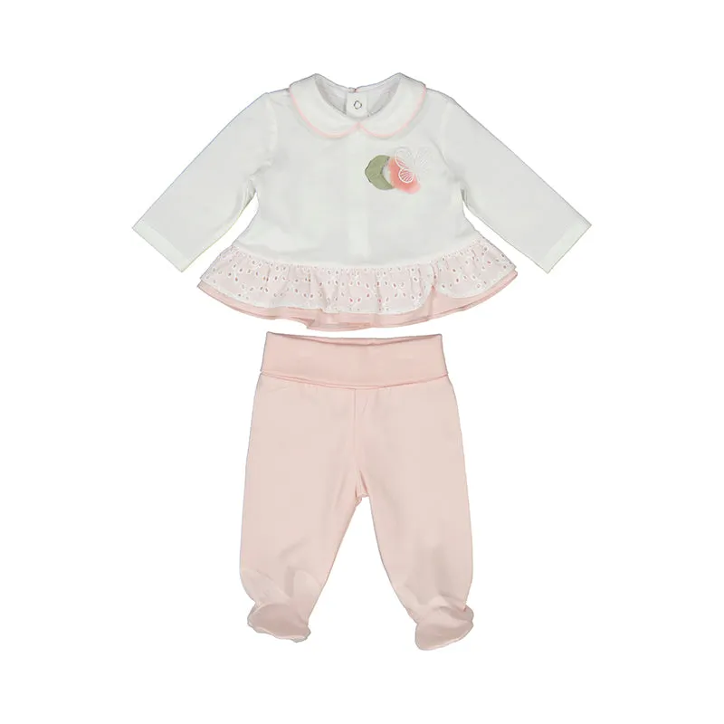 White Rose Ruffle Formal Outfit