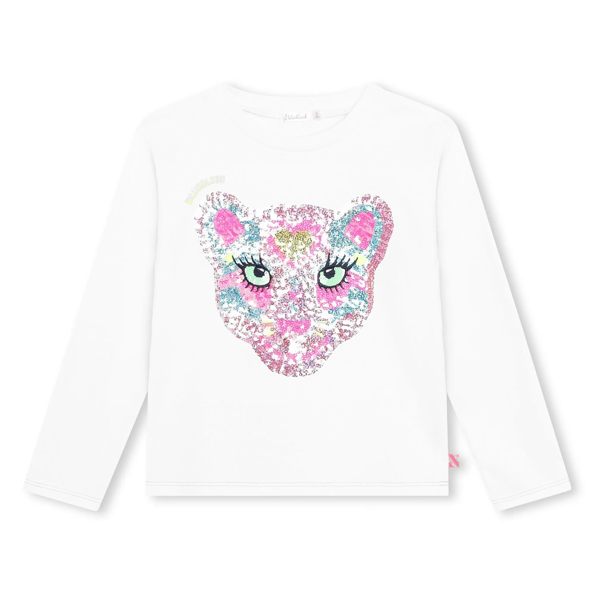 White Sequin Tiger T-Shirt