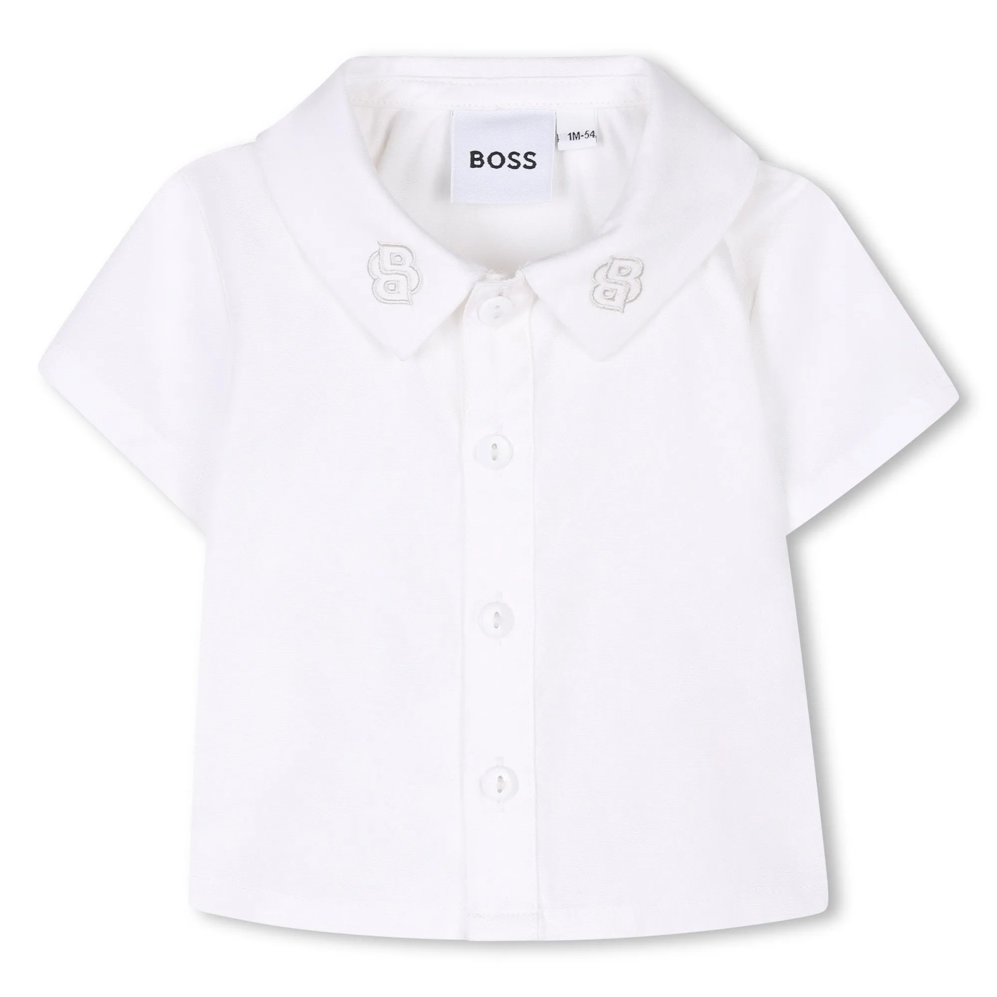 White Shirt & Indigo Shorts Set