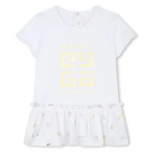 White Short Sleeved Dress